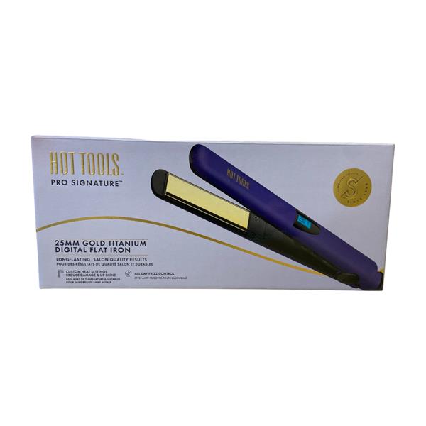 Hot Tools Pro Signature 25mm Gold Titanium Digital Flat Iron