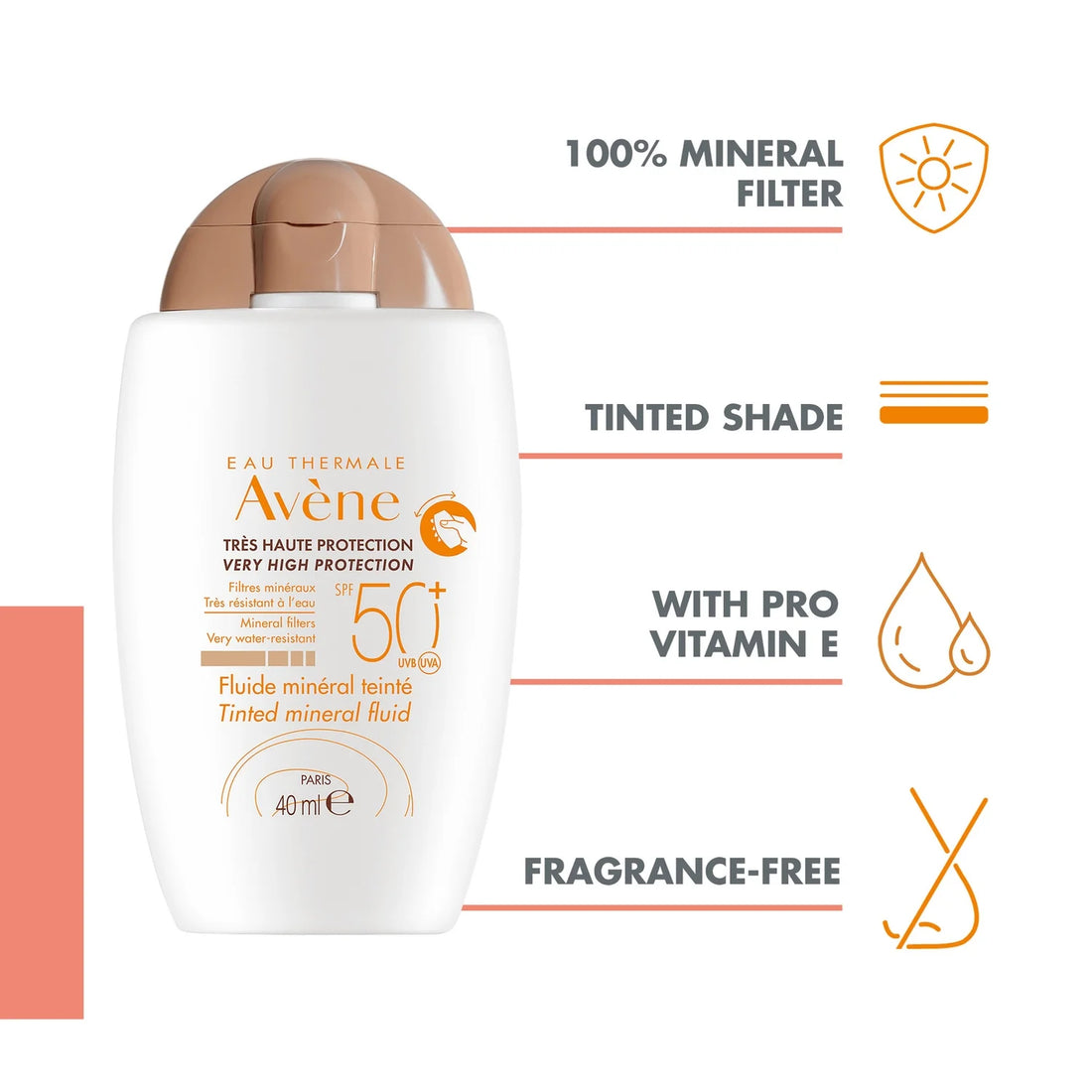 Avène Very High  Tinted Mineral Fluid SPF 50+