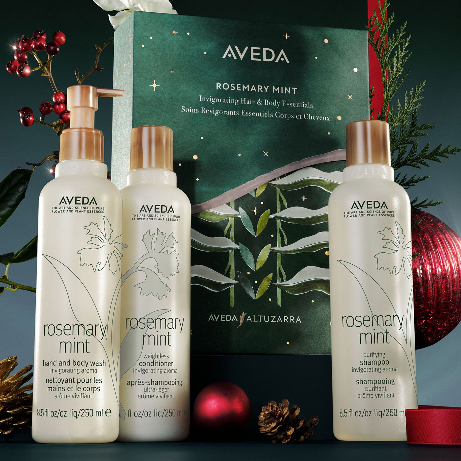 Aveda Rosemary Mint Invigorating Hair &amp; Body Essentials Gift Set