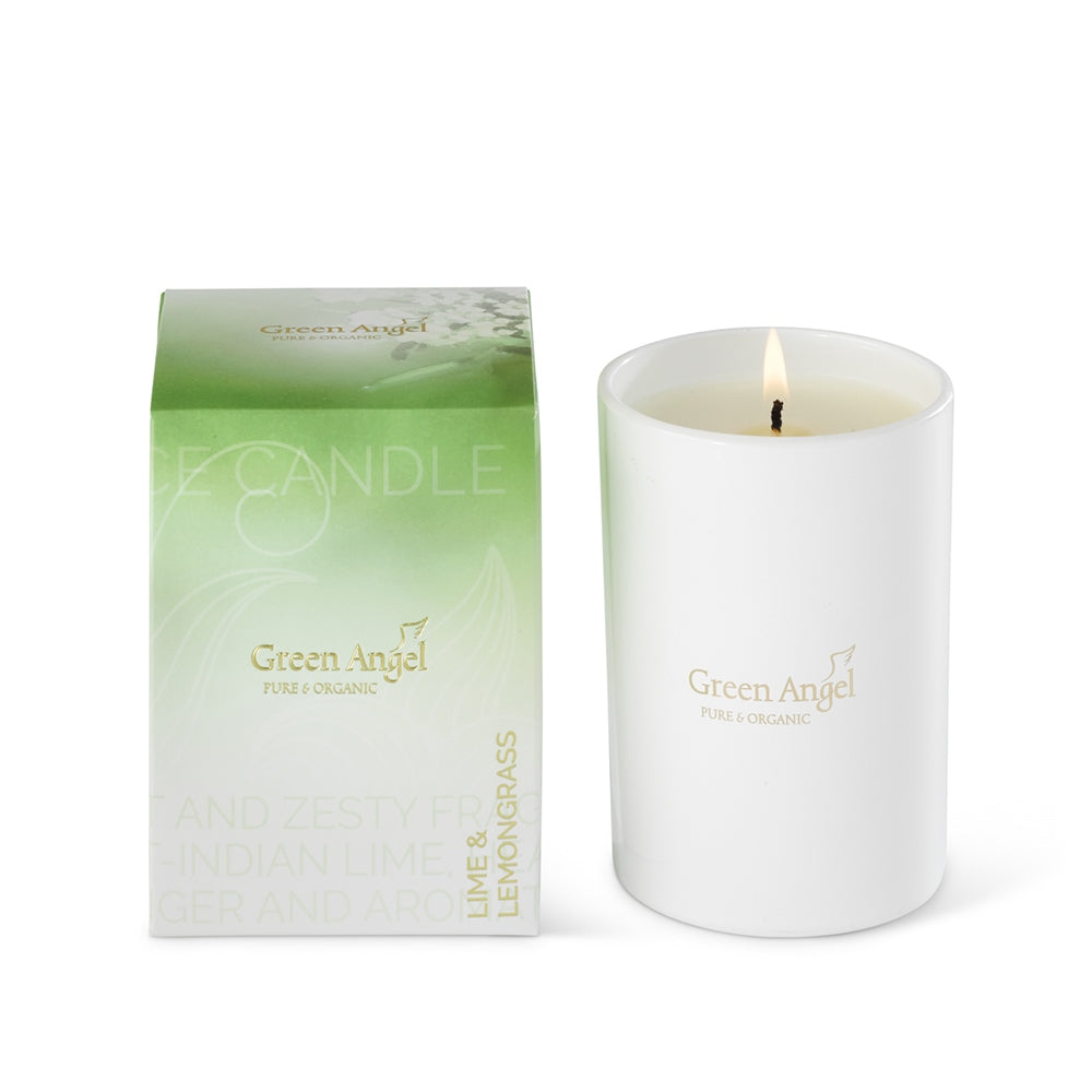 Green Angel - Signature Scent Candle Lime and Lemongrass