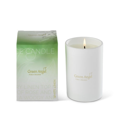 Green Angel - Signature Scent Candle White Linen