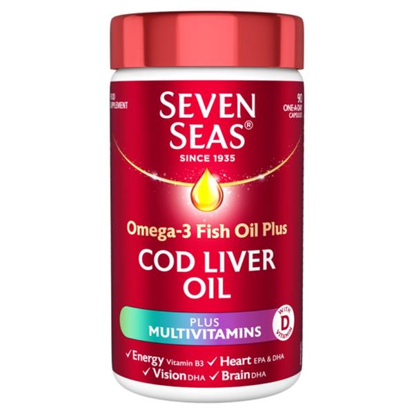 Seven Seas Cod Liver Oil + Omega-3 &amp; Multivitamins