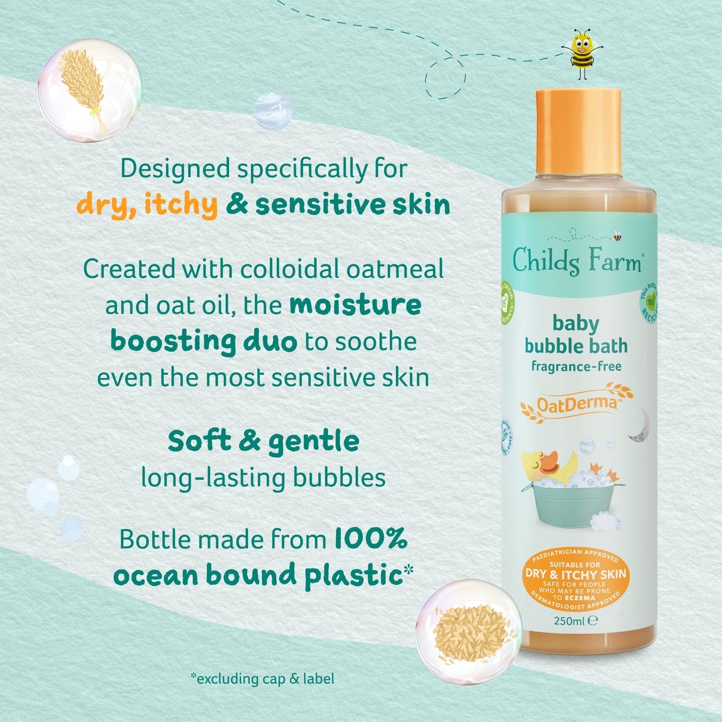 Childs Farm Oat Derma Baby Wash - Fragrance Free