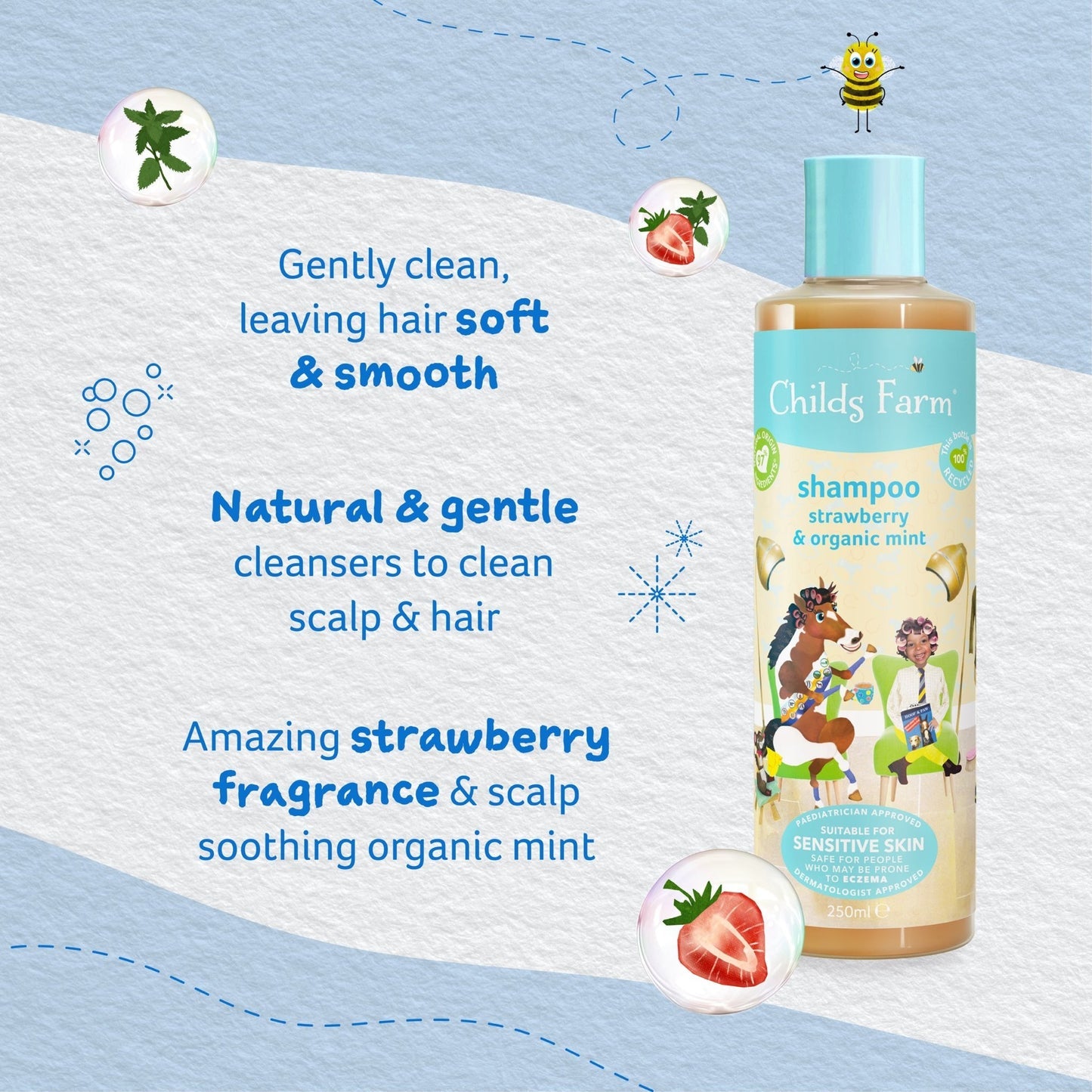 Childs Farm Shampoo - Strawberry &amp; Organic Mint