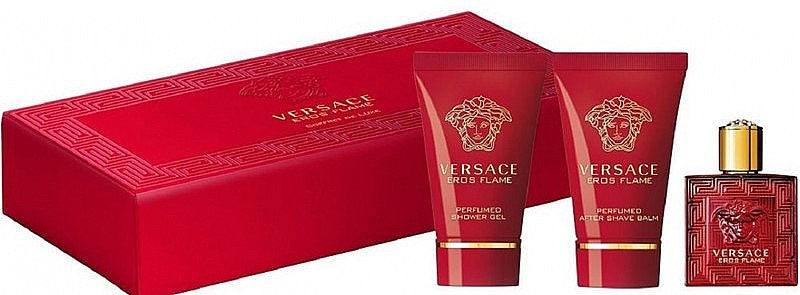 Versace Eros Flame Mini 3 Piece Gift Set For Men