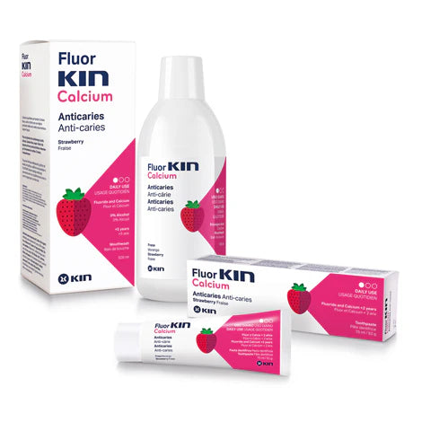 Kin - FlourKIN  Strawberry Calcium Mouthwash