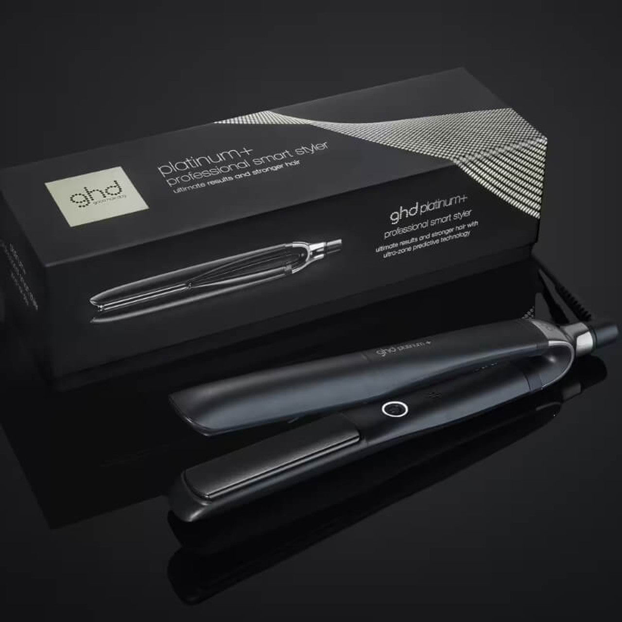 GHD Platinum+ Hair Straightener In Black