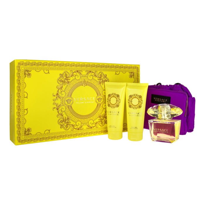 Versace Yellow Diamond EDT 90ml 4 Piece Gift Set